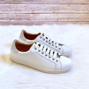 UGG Women’s Milo White Leather Sneakers